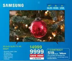 Incredible Connection Samsung 65-inch QLED TV 4K- 65Q7F offer