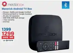 Incredible Connection Mediabox Maverick Android TV Box offer