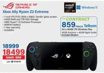 Incredible Connection Republic of Gamers Xbox Ally Ryzen Z2 Extreme offer