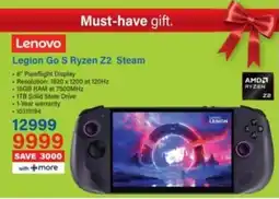 Incredible Connection Lenovo Legion Go S Ryzen Z2 Steam offer