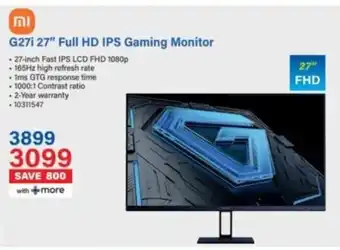 Incredible Connection Xiaomi G271 27" Full HD IPS Gaming Monitor offer
