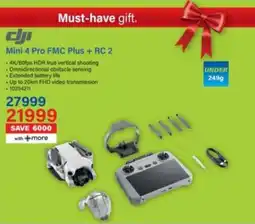Incredible Connection Dji Mini 4 Pro FMC Plus + RC 2 offer