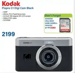 Incredible Connection Kodak Pixpro C1 Digi Cam Black offer