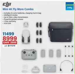 Incredible Connection Dji Mini 4K Fly More Combo offer