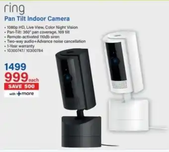 Incredible Connection Ring Pan Tilt Indoor Camera offer