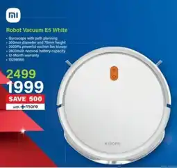 Incredible Connection Robot Vacuum E5 White offer