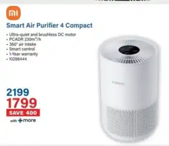 Incredible Connection Xiaomi Smart Air Purifier 4 Compact offer