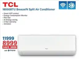Incredible Connection TCL 18000BTU BreezeIN Split Air Conditioner offer