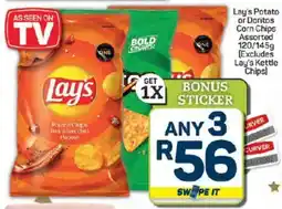 Pick n Pay Hypermarket Lay's Potato or Doritos Corn Chips Assorted offer