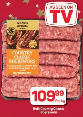 Pick n Pay Hypermarket Bulk Country Classic Boerewors offer