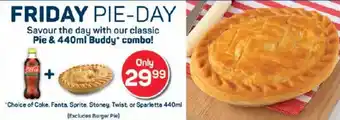 Pick n Pay Hypermarket Pie & 440ml Buddy combo offer