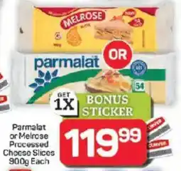 Pick n Pay Hypermarket Parmalat or Melrose Processed Cheese Slices offer