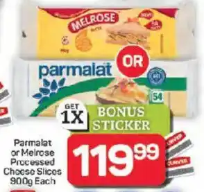 Pick n Pay Hypermarket Parmalat or Melrose Processed Cheese Slices offer