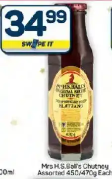 Pick n Pay Hypermarket Mrs H.S.Ball's Chutney Assorted offer
