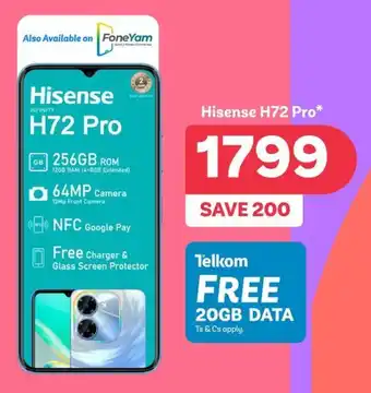 PEP Hisense H72 Pro offer