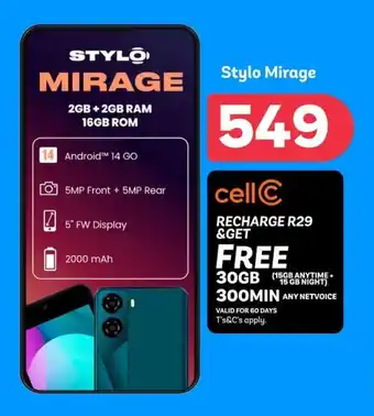 PEP Stylo Mirage offer