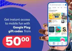 PEP Google Play gift codes offer