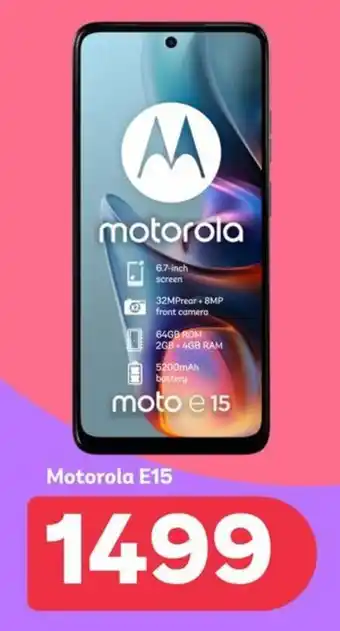 PEP Motorola E15 offer