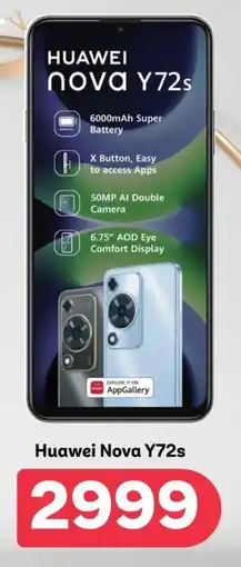 PEP Huawei Nova Y72s offer