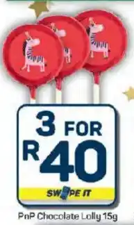 Pick n Pay Hypermarket PnP Chocolate Lolly offer
