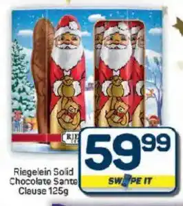 Pick n Pay Hypermarket Riegelein Solid Chocolate Santa Clause offer