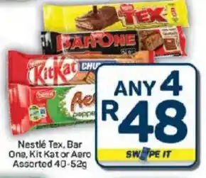 Pick n Pay Hypermarket Nestlé Tex, Bar One, Kit Kat or Aero Assorted offer
