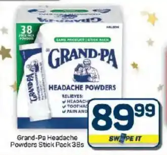 Pick n Pay Hypermarket Grand-Pa Headache Powders Stick Pack offer