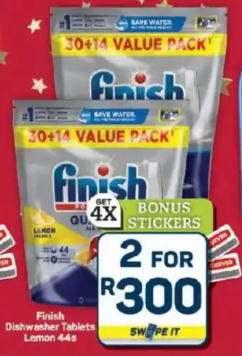Pick n Pay Hypermarket Finish Dishwasher Tablets Lemon offer