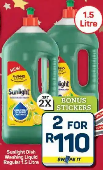 Pick n Pay Hypermarket Sunlight Dish Washing Liquid Regular offer
