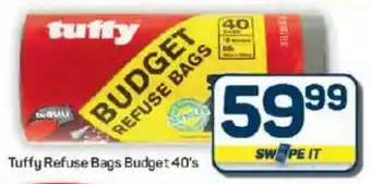 Pick n Pay Hypermarket Tuffy Refuse Bags Budget offer