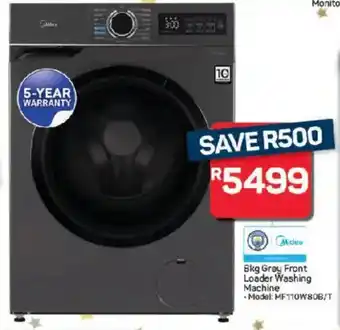 Pick n Pay Hypermarket Midea Grey Front Loader Washing Machine offer