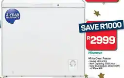 Pick n Pay Hypermarket Hisense White Chest Freezer offer