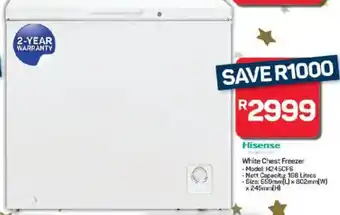Pick n Pay Hypermarket Hisense White Chest Freezer offer