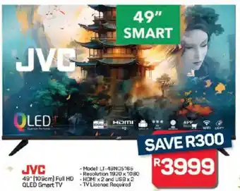 Pick n Pay Hypermarket JVC 49" 109cm Full HD QLED Smart TV offer