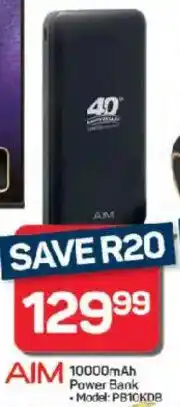 Pick n Pay Hypermarket AIM 10000mAh Power Bank offer