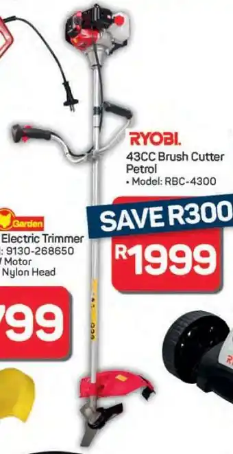 Pick n Pay Hypermarket RYOBI 43CC Brush Cutter offer