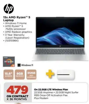 HiFi Corp 15s AMD Ryzen 5 Laptop offer