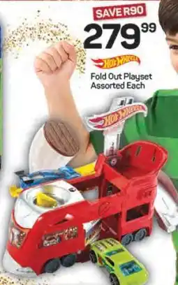 Pick n Pay Hypermarket Hot Wheels Fold Out Playset offer