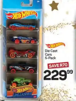 Pick n Pay Hypermarket Hot Wheels Die Cast Cars 5-Pack offer