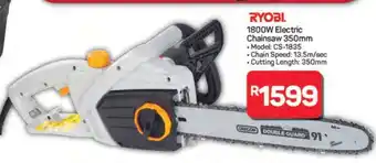 Pick n Pay Hypermarket RYOBI 1800W Electric Chainsaw 350mm offer