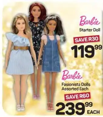 Pick n Pay Hypermarket Barbie Starter Doll offer