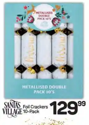 Pick n Pay Hypermarket Santa's Village Foil Crackers 10-Pack offer