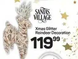 Pick n Pay Hypermarket Xmas Glitter Reindeer Decoration offer