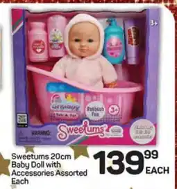 Pick n Pay Hypermarket Sweetums 20cm Baby Doll with Accessories Assorted Each offer