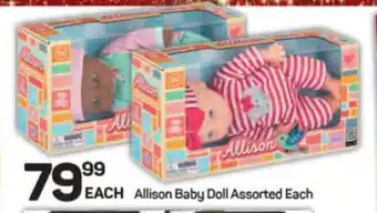 Pick n Pay Hypermarket Allison Baby Doll Assorted Each offer