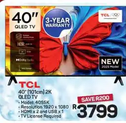 Pick n Pay Hypermarket TCL 40 QLED TV offer