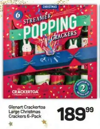 Pick n Pay Hypermarket Glenart Crackertoa Large Christmas Crackers 6-Pack offer