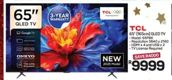 Pick n Pay Hypermarket TCL 65 QLED TV offer