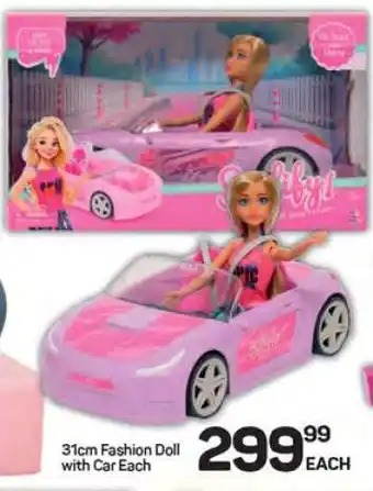 Pick n Pay Hypermarket 31cm Fashion Doll with Car offer