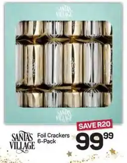 Pick n Pay Hypermarket Santa's Village Foil Crackers 6-Pack offer